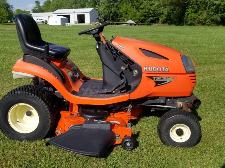 Kubota T2380 riding lawn mower 48 inch mower deck - RonMowers