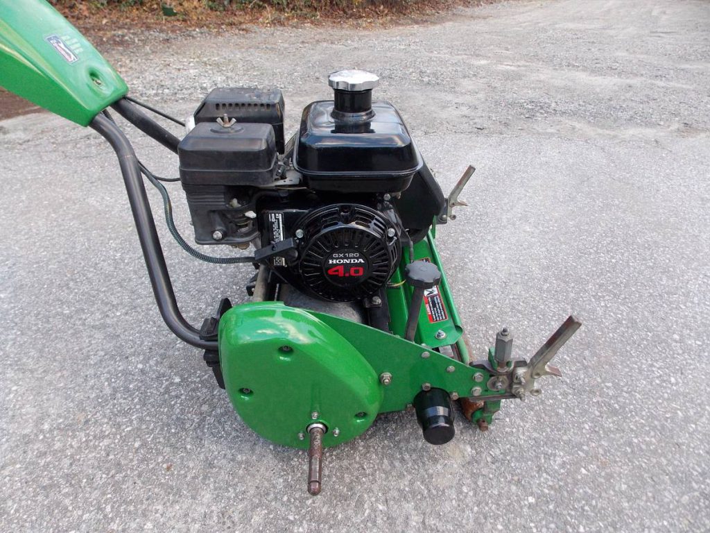 Used John Deere 220B Walk greens reel lawn mower - RonMowers