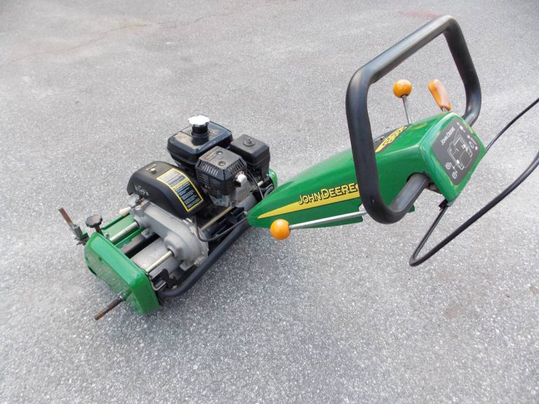 Used John Deere 220b Walk Greens Reel Lawn Mower - Ronmowers