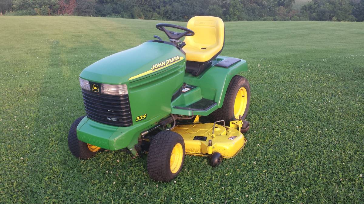 John Deere 335 20hp 54 Inch Deck Riding Lawn Mower For Sale Ronmowers