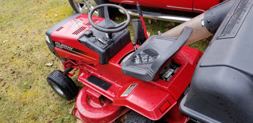 Murray 13 hp 38 inch riding lawn mower with bagger and snowblower ...