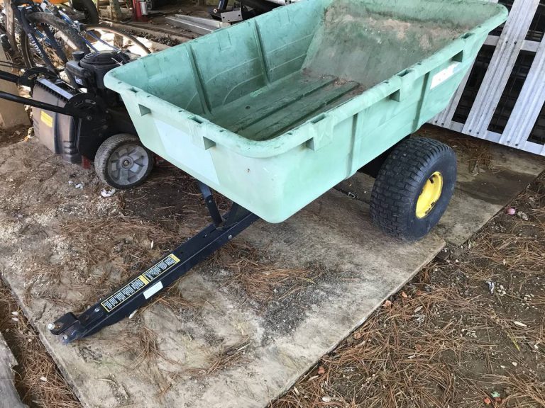 John Deere 10p Lawn Garden Trailer Dump Cart Ronmowers 0131