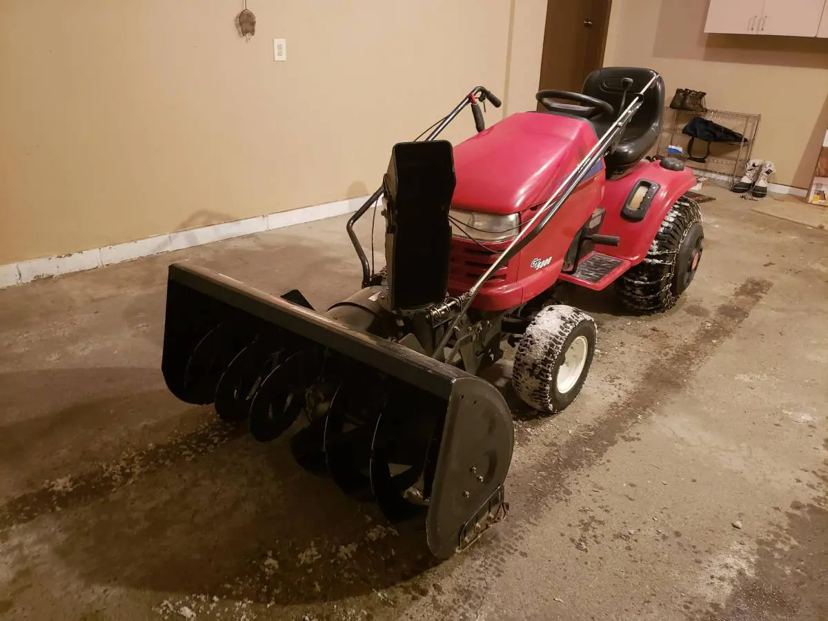 Craftsman tractor snow discount blower