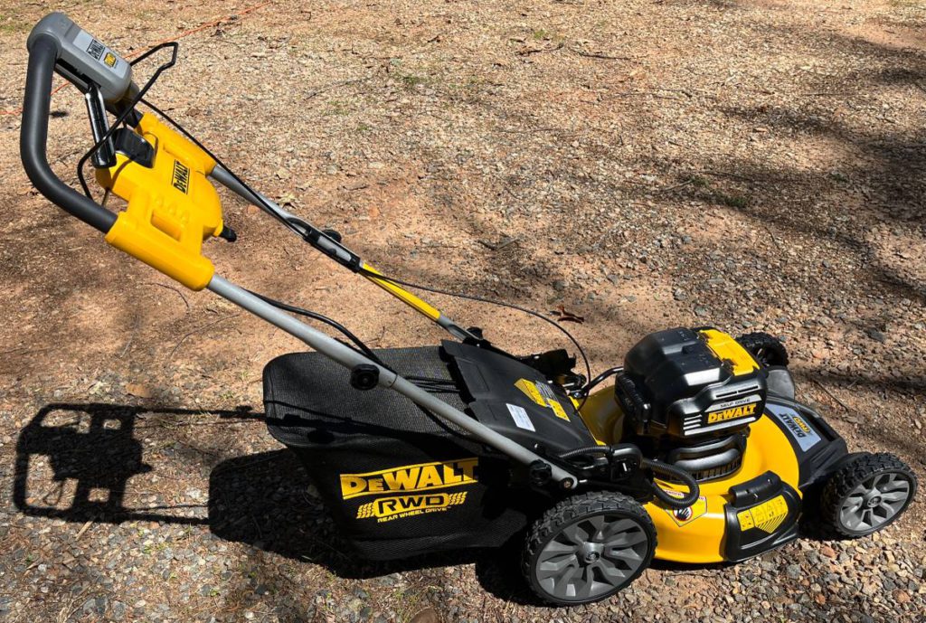 DeWALT DCMWSP255Y2 Brushless Cordless Self-Propelled RWD Lawn Mower for ...