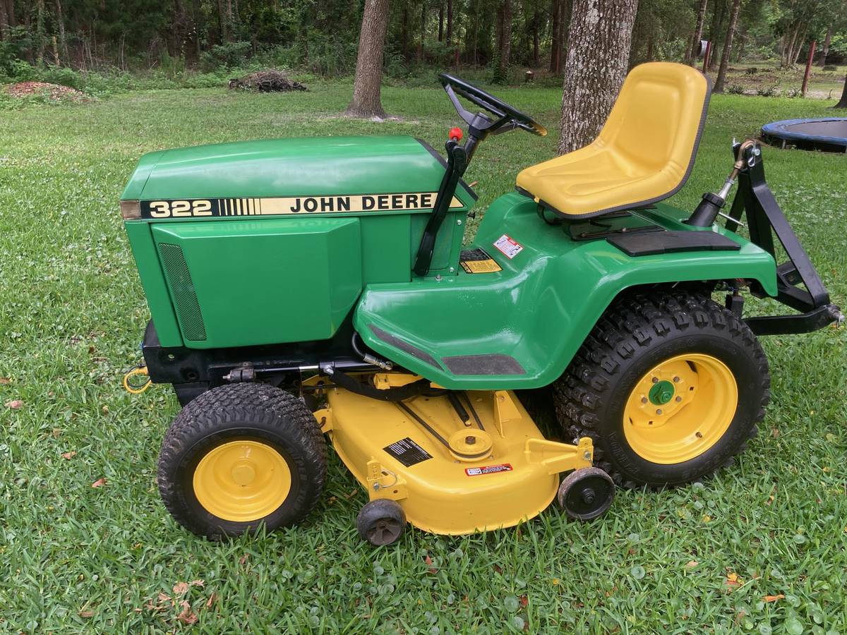 1990 John Deere 322 Tractor Riding Mower for Sale - RonMowers