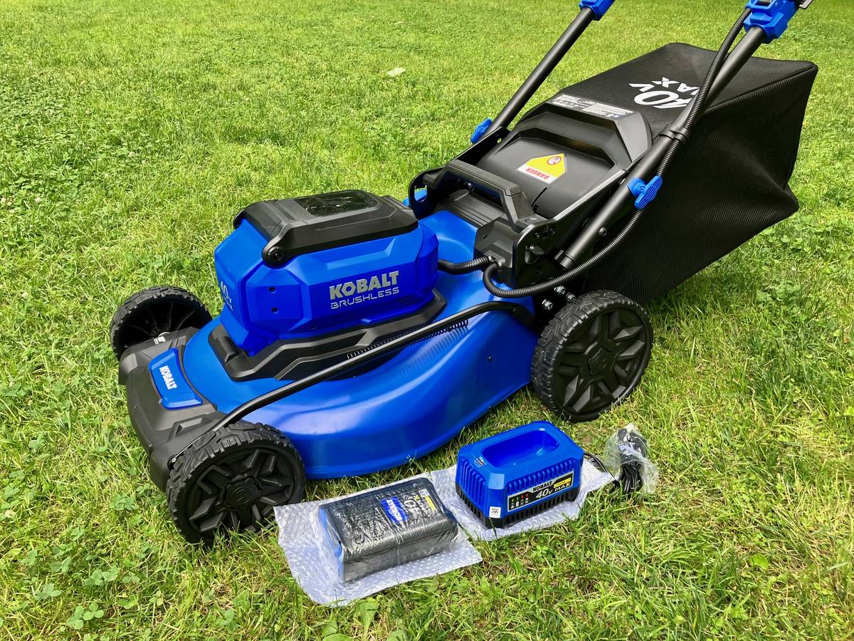 Kobalt Gen-4 40-Volt Max Brushless Motor Lawn Mower + Battery & Charger ...